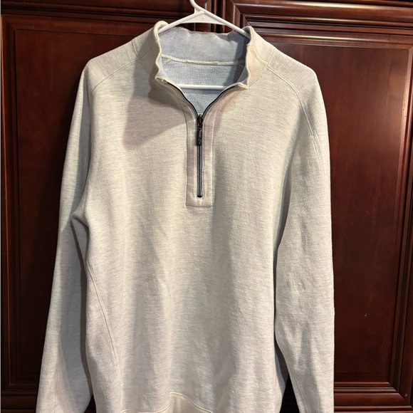 Tommy Bahama Other - Tommy Bahama Men's Cream Quarter-Zip Sweater